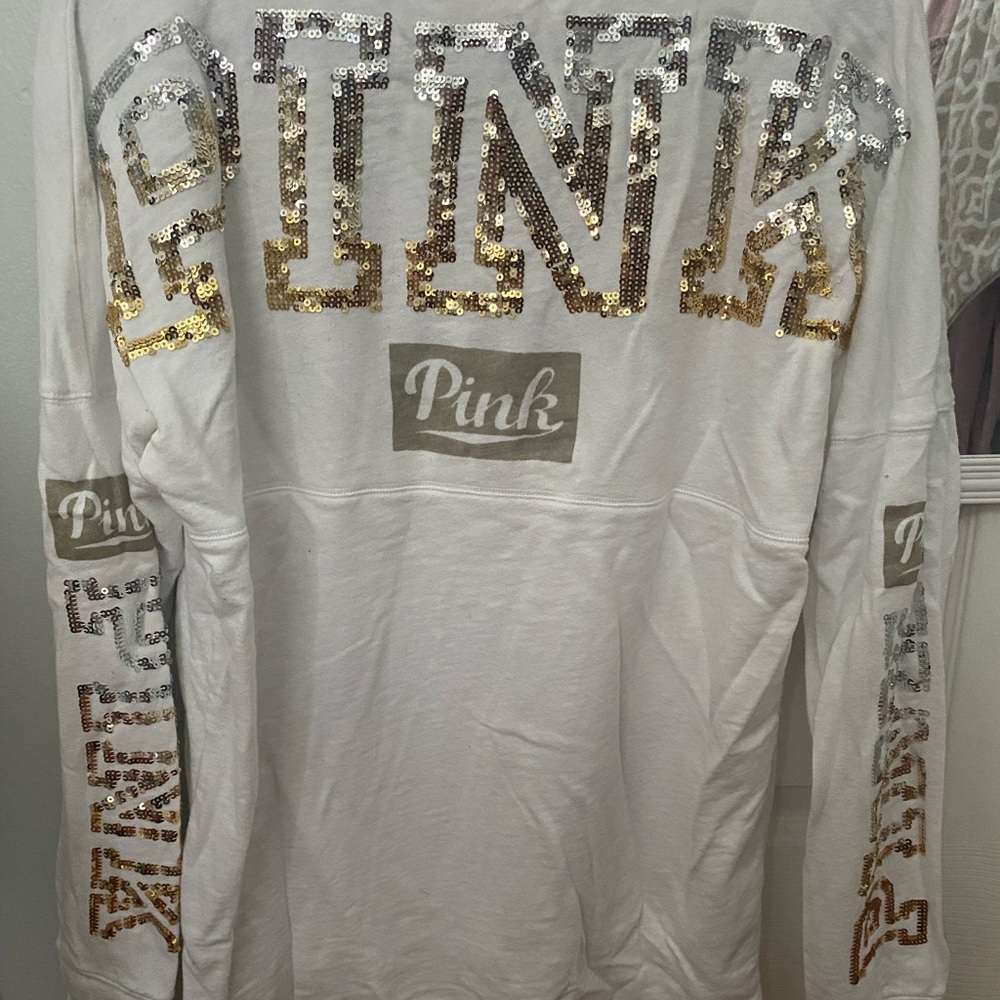 PINK Victoria’s Secret Long Sleeve Bling Tunic Top